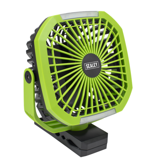 4 Speed Portable Clip Fan with Worklight SCF8WL
